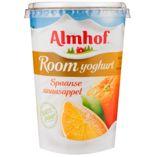 Almhof roomyoghurt Spaanse sinasappel 1/2 ltr